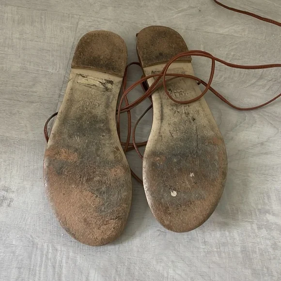 J Crew Leather Lace up Sandals - Picture 5 of 5